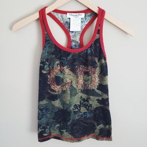 Christian Dior Boutique Camo Tank Top